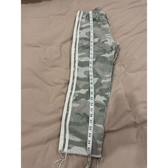 Mother Womens Size 27 The Shaker Chop Crop Fray Pants Desert Print Camo Mid Rise - Picture 8 of 9